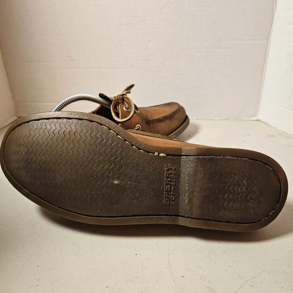 Sperry Top-Sider Mens 8.5M Authentic‎ Original Leather Boat Shoes Tan 0197640